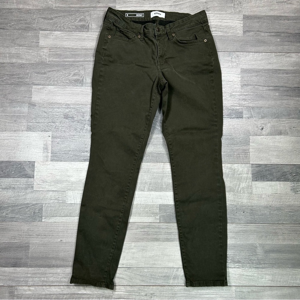 Sonoma Women's Olive Green Skinny Pants